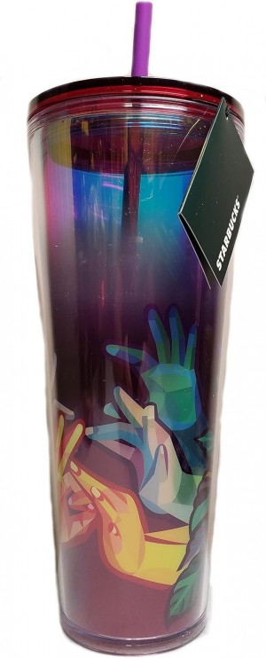 Starbucks 2021 American Sign Language Asl Hand Movements Venti Tumbler 24 Oz Multicolor | 432KAQSTC