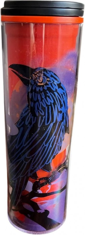 Starbucks 2022 Fall Halloween Raven 16oz Hot Coffee Tumbler Black | 650VPABWE