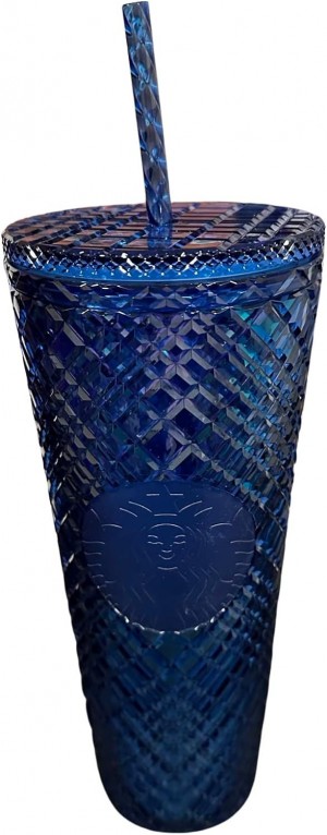 Starbucks 2022 Holiday Jewel Venti 24oz Tumbler With Straw Blue | 501YHCXVA