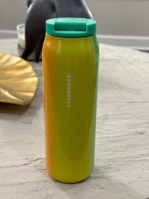 Starbucks 2022 Mint Green And Yellow Gradient Vacuum Insulated Stainless Steel Tumbler 20 Oz Mint Green Yellow Grey | 934LOUJPI