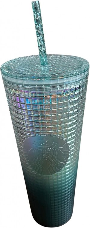 Starbucks 2023 Green Ombre Grid 24 Oz Venti Tumbler Green | 487PUYSDK