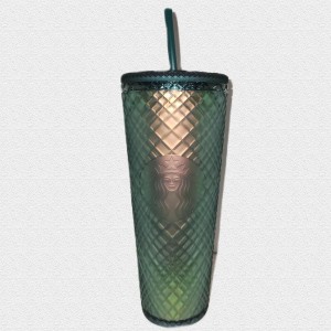 Starbucks 2023 Halloween Soft Touch Jeweled 24oz Tumbler Green | 715LZOVUT