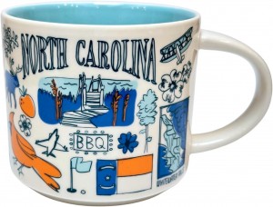 Starbucks Been There Series Collection North Carolina Coffee Mug New With Box,14 Fluid Ounces Blue | 657AHTKWC