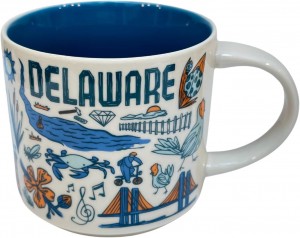 Starbucks Been There Series Delaware Ceramic Coffee Mug, 14 Oz Coffee | 043ZDWMNB