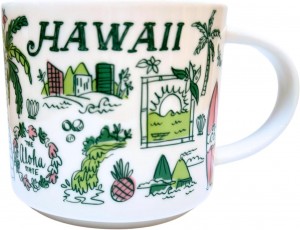 Starbucks Been There Series Hawaii Ceramic Mug, 14 Oz Green | 506ITMQJH