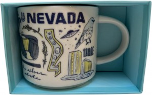 Starbucks Been There Series Nevada Ceramic Coffee Mug, 14 Oz Blue | 965HUTPBL