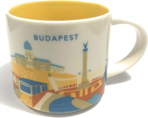 Starbucks Budapest You Are Here 16oz Coffee Mug White / Multicolor | 649GCZOAH