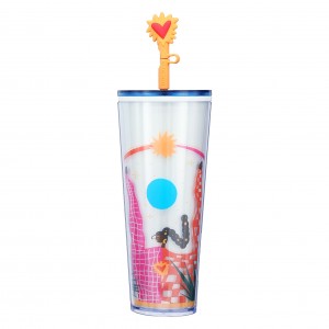 Starbucks Girl With Heart Cold Cup 24oz Multicolor | 702EDOJAW