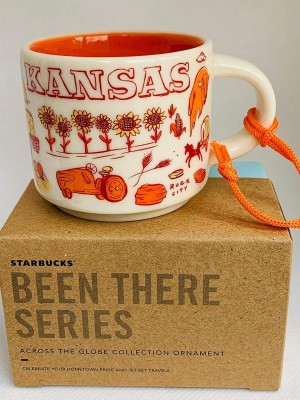 Starbucks Kansas Been There Series Across The Globe Collection Ceramic Coffee Demitasse Mug Ornament 2 Fl Oz Multicolor | 741WFKCGS