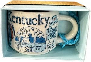 Starbucks Kentucky Been There 2oz Demittasse Cup Ornament Multicolor | 610NIOWQG