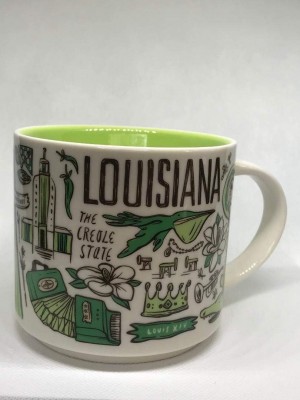 Starbucks Louisiana Been There Series Across The Globe Collection Ceramic Coffee Mug 14 Oz Multicolor | 423CQSNKO