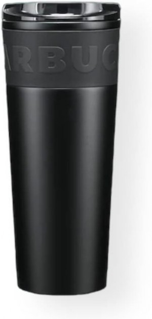 Starbucks Matte Black Stainless Steel Tumbler With Grip Grande 16 Oz Hot Drinks Coffee Tea Black | 316ATRYZP