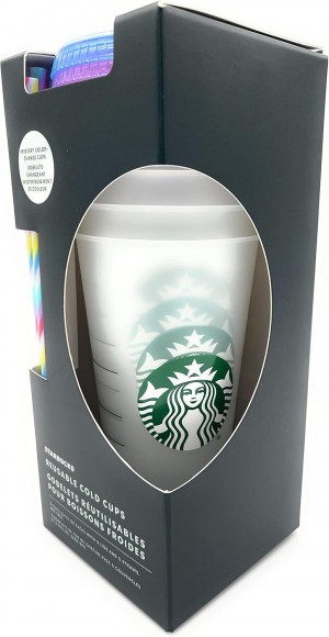 Starbucks Reusable Cold Cups With Lids And Straws (5 Pack), 24oz Each Multicolor | 487IGTKQR