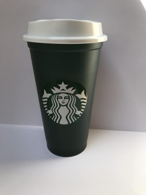 Starbucks Reusable Colour Changing Cup, Grande 473 Ml/16 Fl Oz, Green/Red, Limited Edition Green | 019ZGKEMO