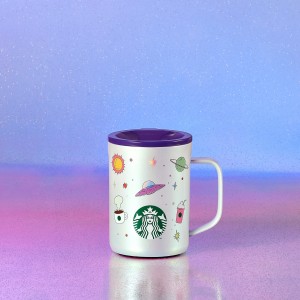 Starbucks Stainless Steel 13oz Mug with Lid Grey | 486QTZIOD