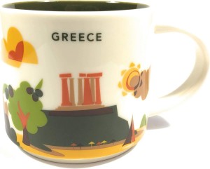 Starbucks You Are Here' Yah City Mug - Greece. White | 831LPUAVW