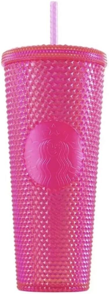 Starbucks 2019 Holiday Studded Tumbler Neon Pink,24 Fluid Ounce Pink | 056ZVXHGN