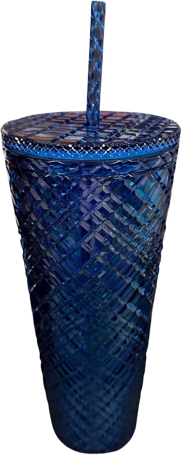 Starbucks 2022 Holiday Jewel Venti 24oz Tumbler With Straw Blue | 501YHCXVA