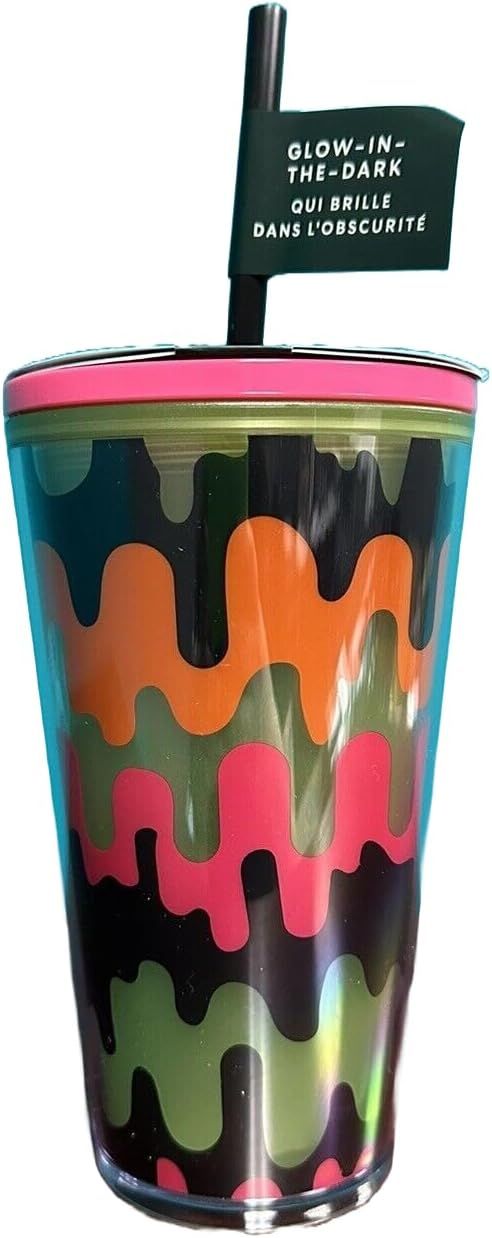 Starbucks 2023 Halloween Limited Edition Drippy Wave Tumbler Decorate With Spooky Stickers Multicolor | 451ZGLUWR