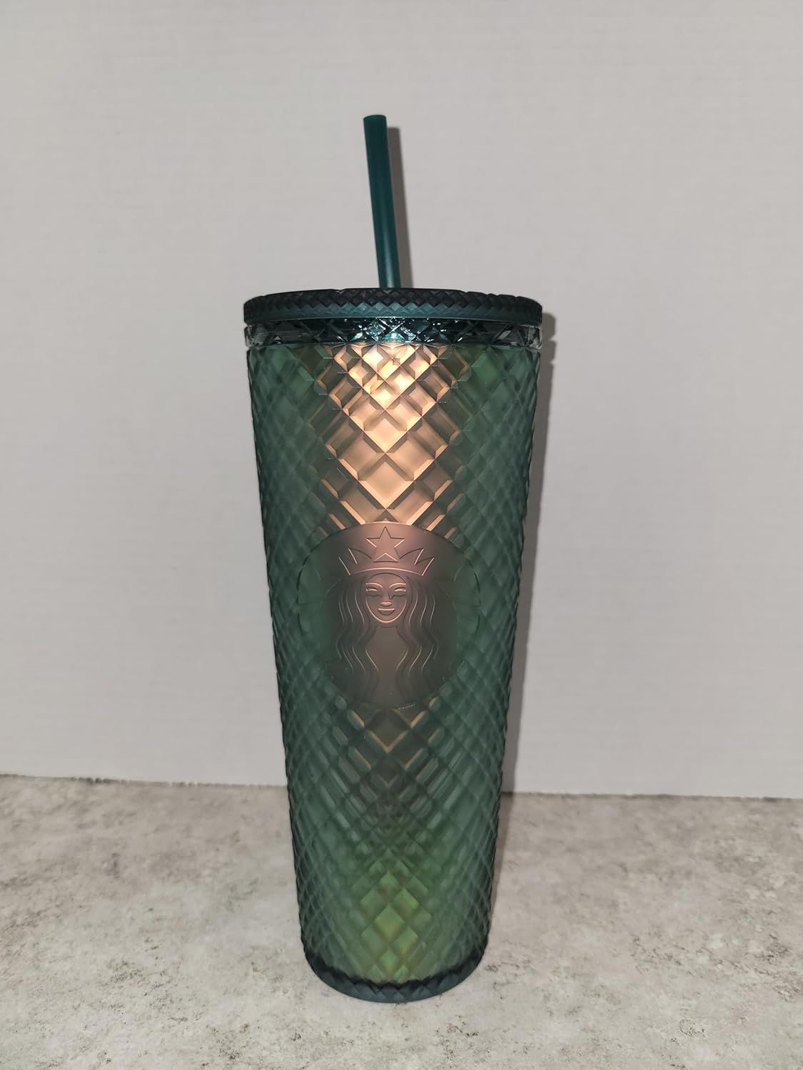 Starbucks 2023 Halloween Soft Touch Jeweled 24oz Tumbler Green | 804DIWLMP