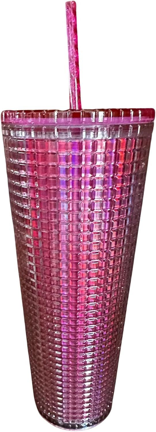 Starbucks 2023 Pink Diachronic Bubblegum Venti 24 Oz Tumbler With Straw Pink | 390UDQBOF