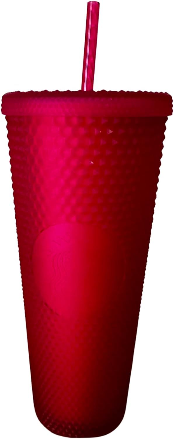 Starbucks 2023 Spring Pink Jelly Studded Venti 24oz Tumbler With Straw Red | 379IVTBHF