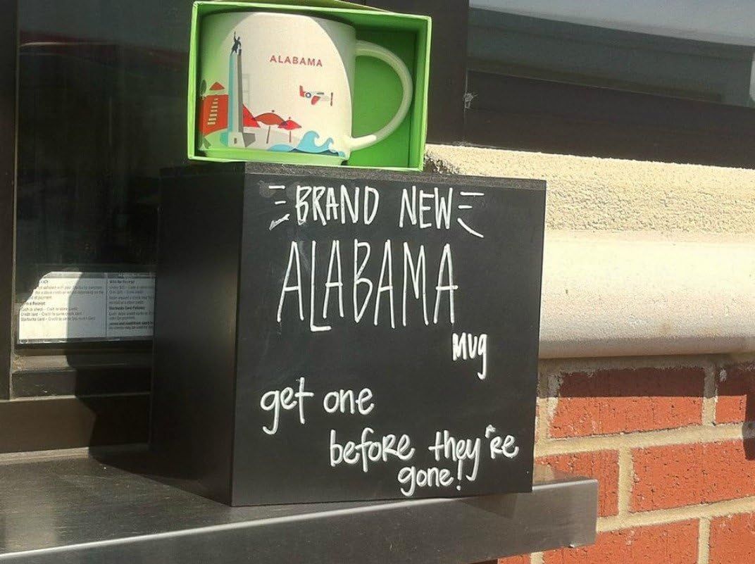 Starbucks Alabama You Are Here Collection Cup Mug White | 472QLOTFD