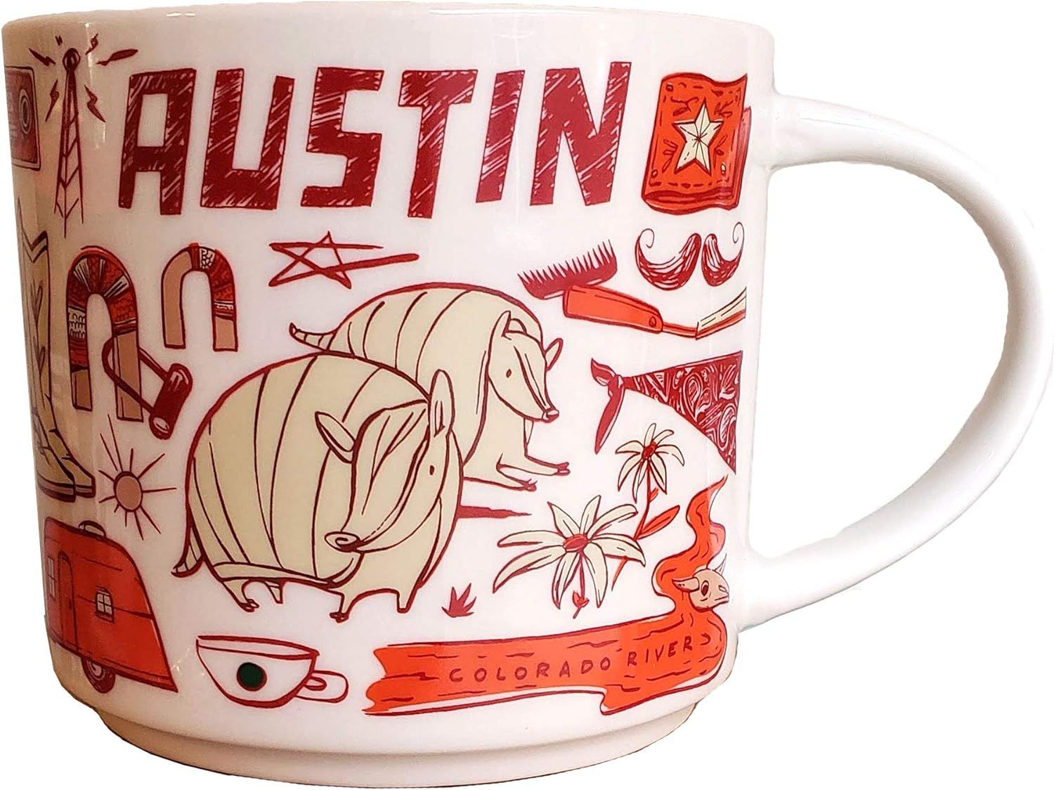 Starbucks Austin Coffee Mug - Been There Series Yellow / Orange | 281QRMOIA