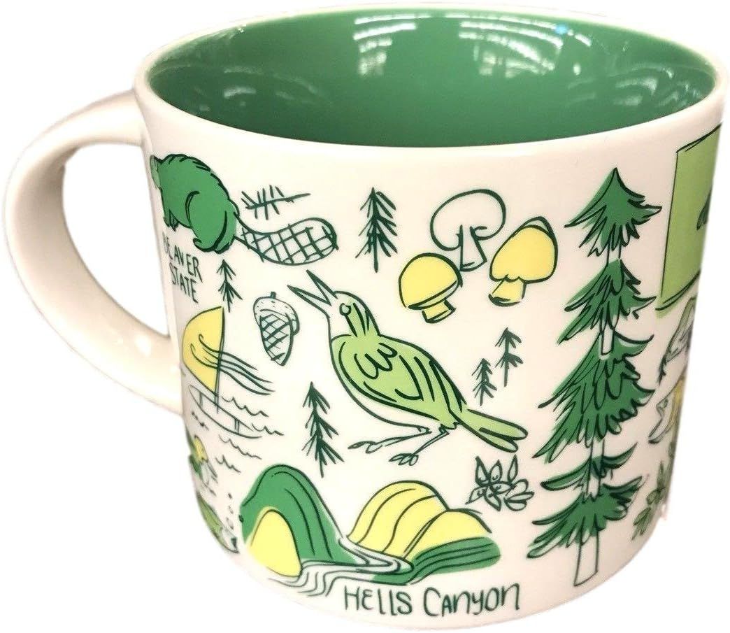 Starbucks Been There Across The Globe Series Mug 14 Oz Oregon Green | 160MQZYNV