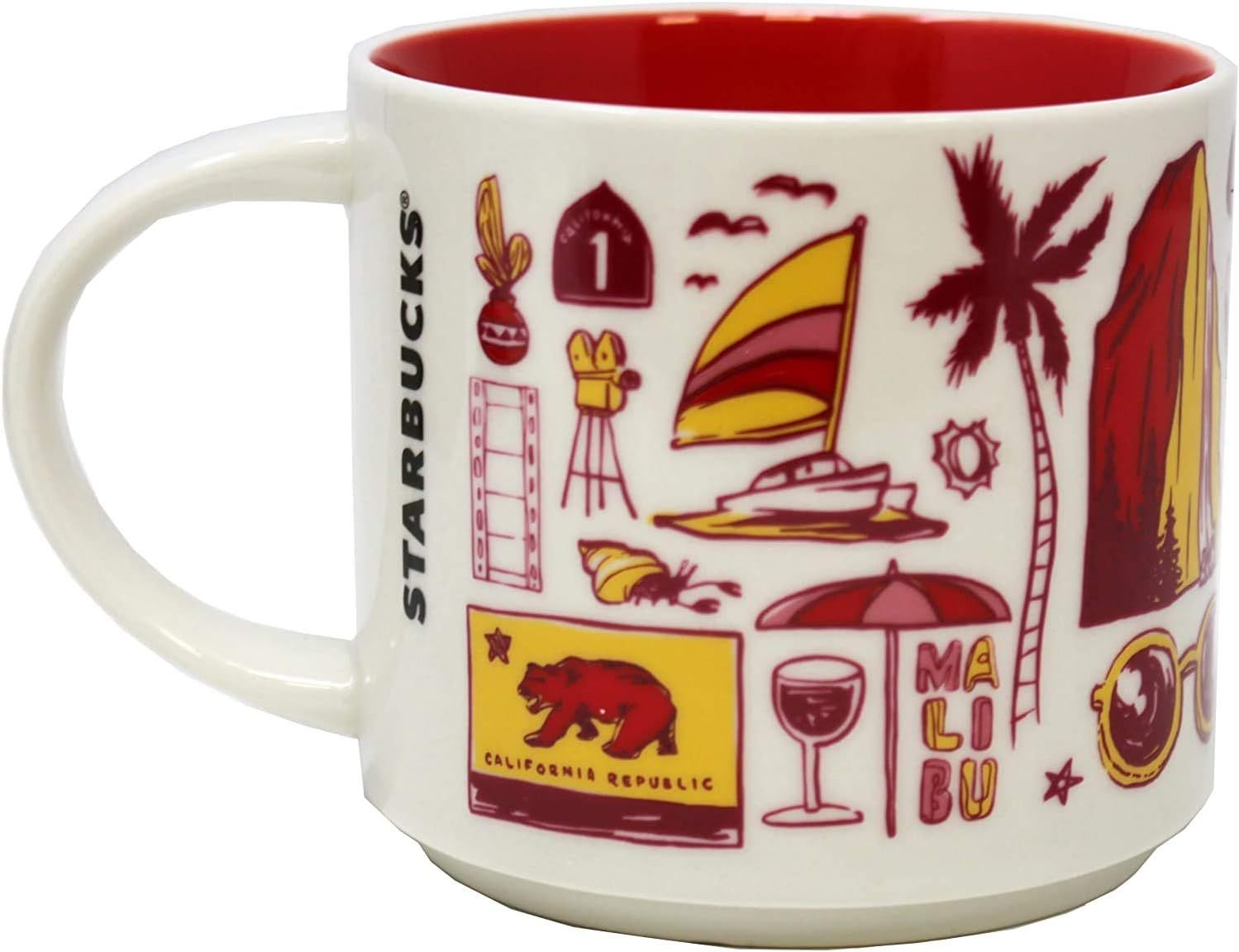 Starbucks Been There Series California Ceramic Mug, 14 Oz Red | 701QKXNUE