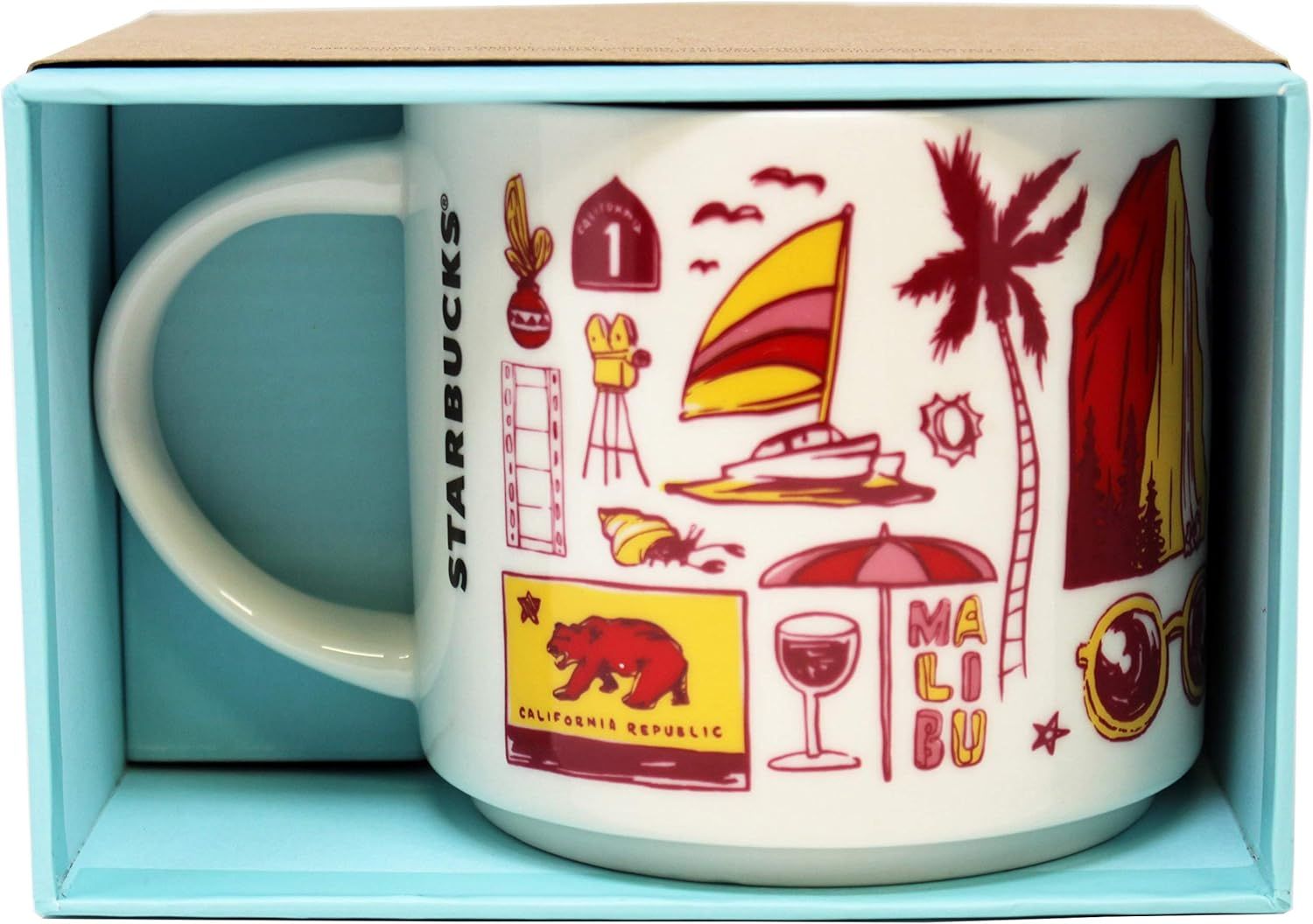 Starbucks Been There Series California Ceramic Mug, 14 Oz Red | 701QKXNUE