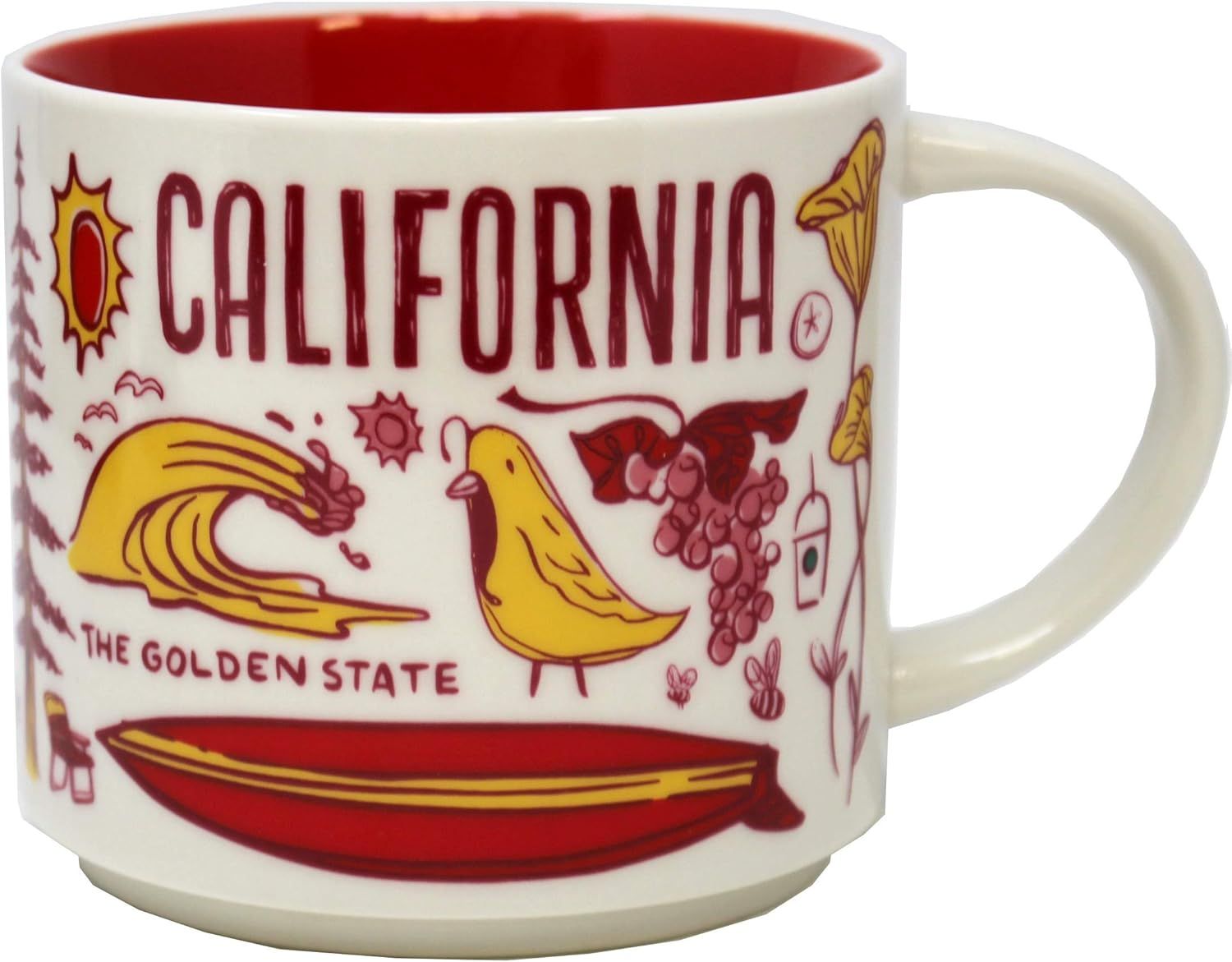 Starbucks Been There Series California Ceramic Mug, 14 Oz Red | 701QKXNUE