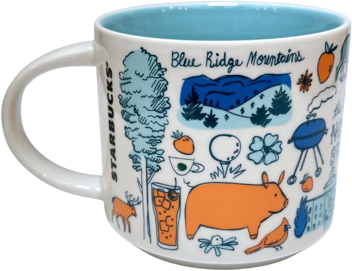 Starbucks Been There Series Collection North Carolina Coffee Mug New With Box,14 Fluid Ounces Blue | 657AHTKWC