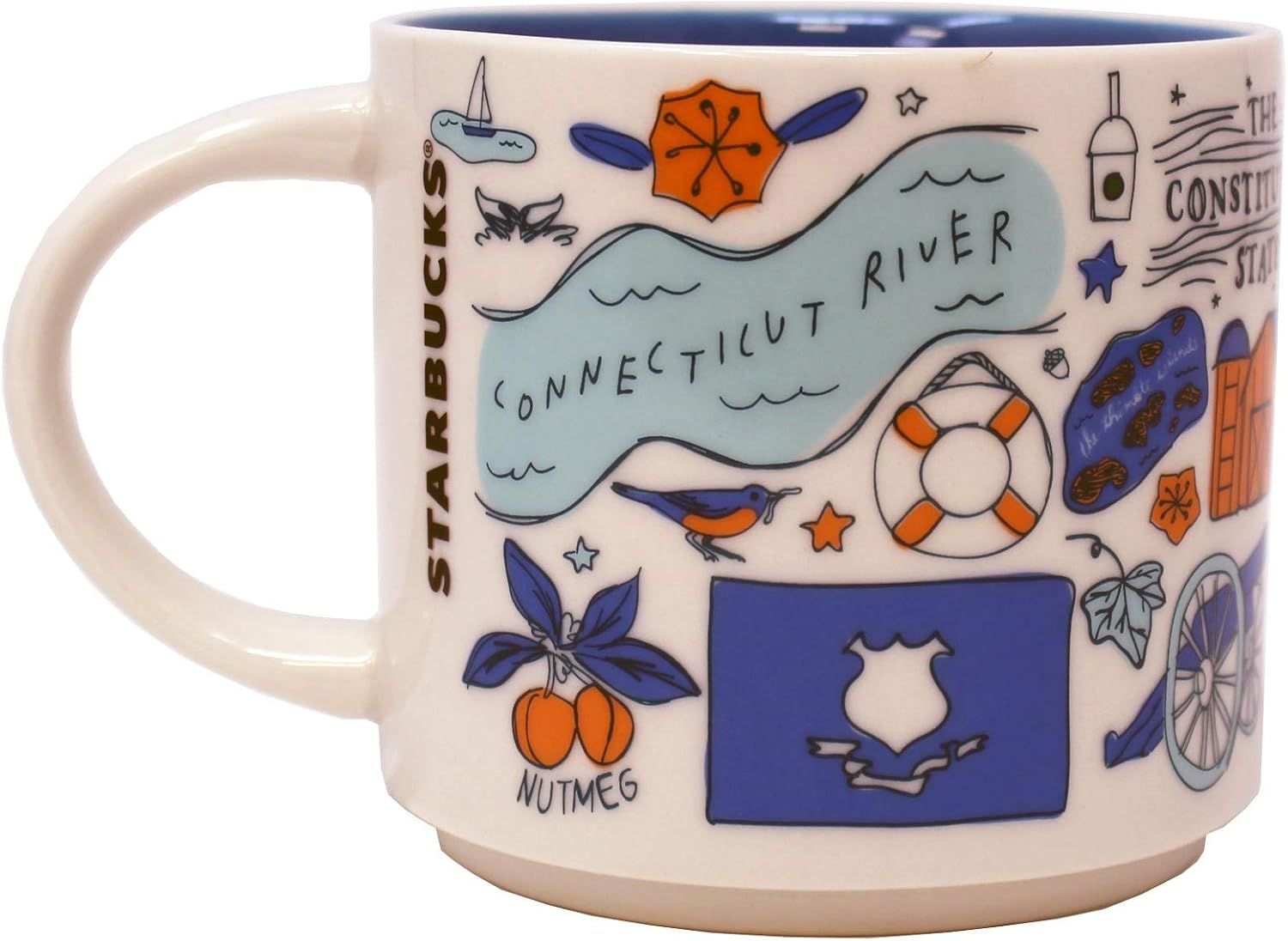 Starbucks Been There Series Connecticut Ceramic Mug, 14 Oz Multicolor | 935GTNIOY