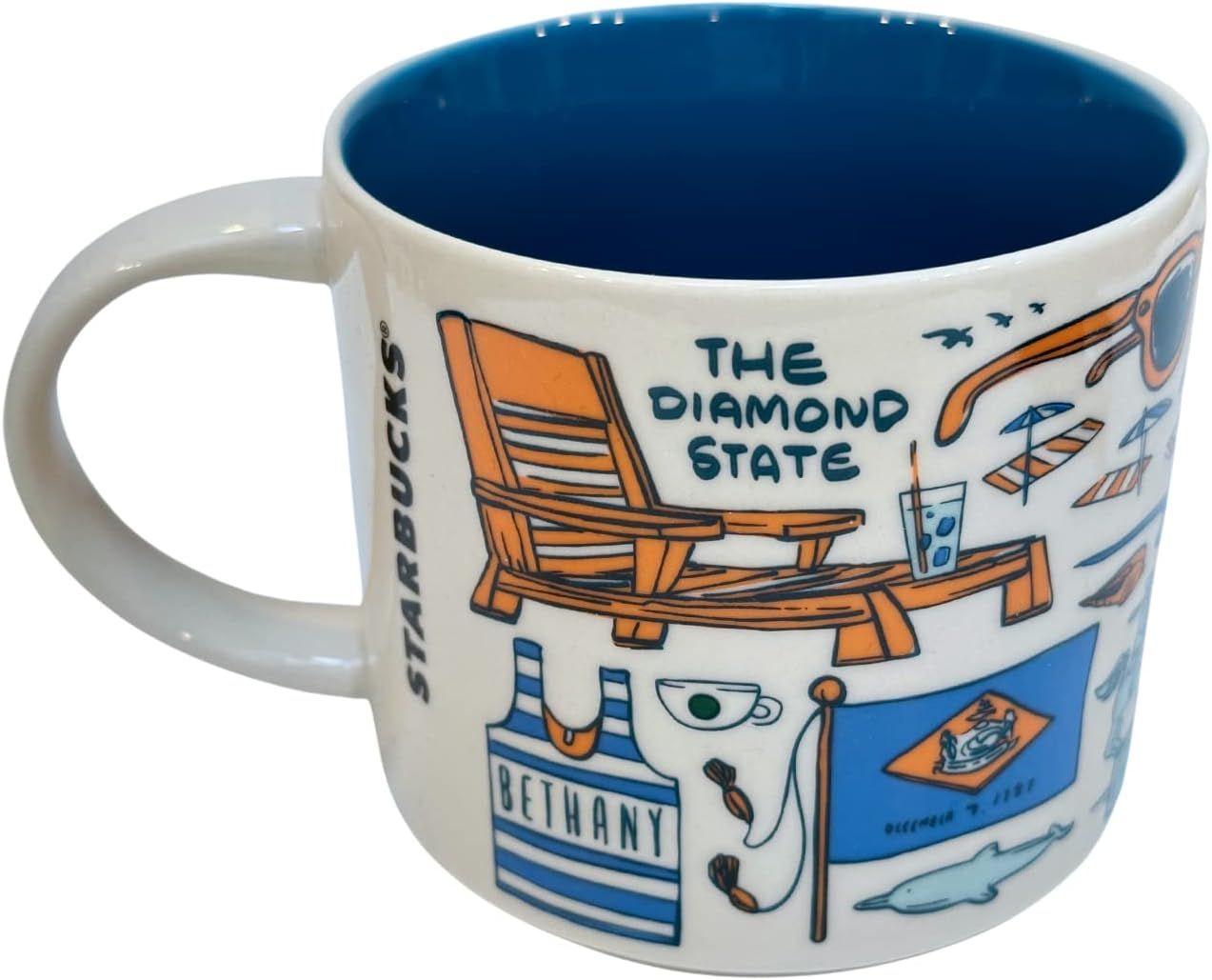 Starbucks Been There Series Delaware Ceramic Coffee Mug, 14 Oz Coffee | 043ZDWMNB