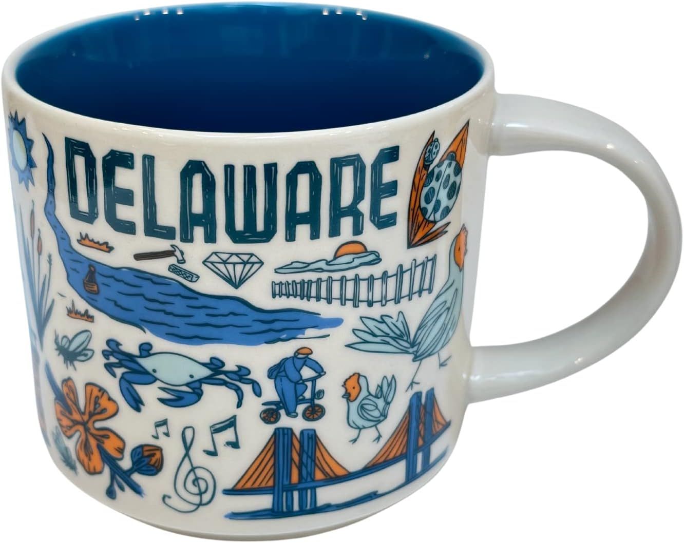 Starbucks Been There Series Delaware Ceramic Coffee Mug, 14 Oz Coffee | 805YIOMBN