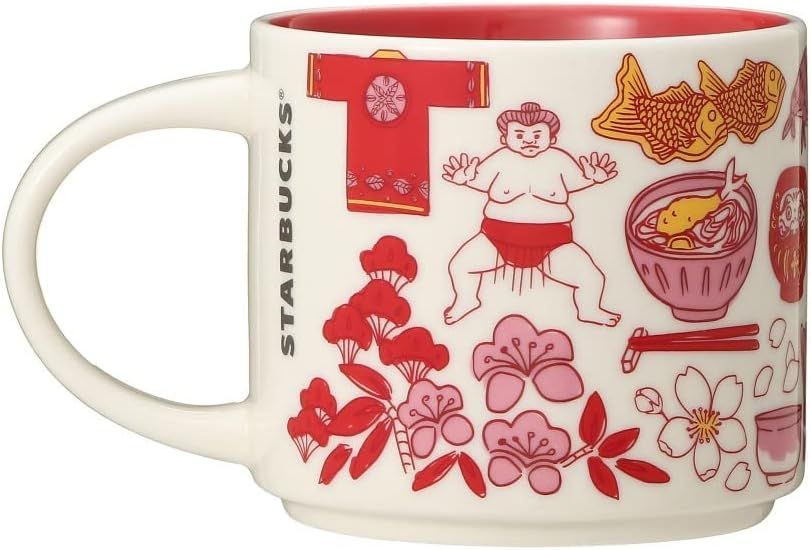 Starbucks Been There Series Japan 2021 Ceramic Coffee Mug, 14 Oz Red | 046AHYLJZ