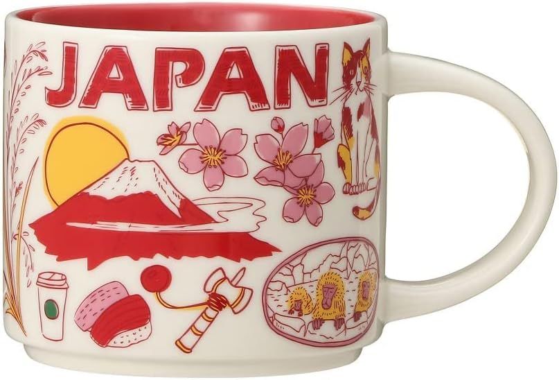 Starbucks Been There Series Japan 2021 Ceramic Coffee Mug, 14 Oz Red | 046AHYLJZ