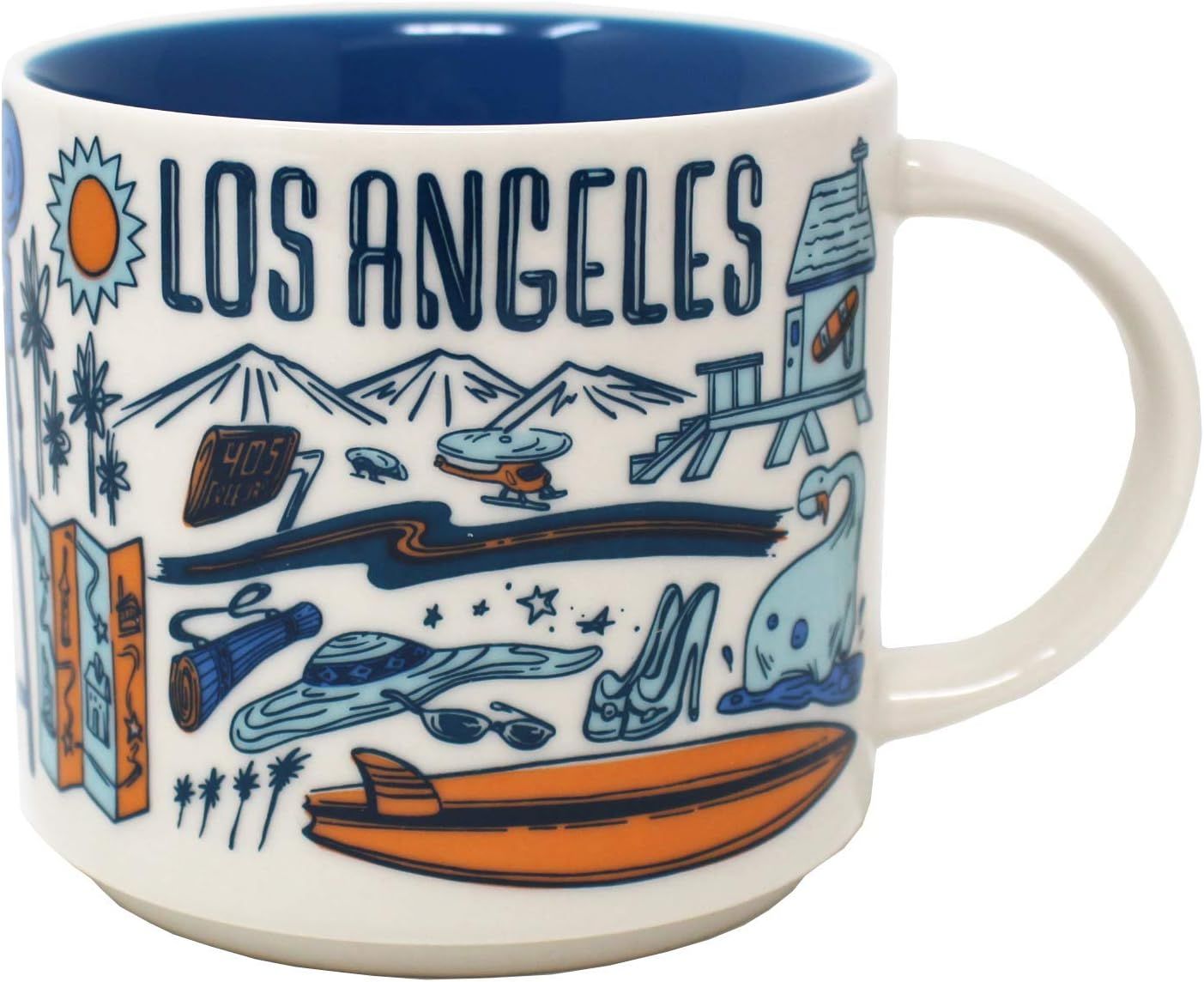 Starbucks Been There Series Los Angeles Ceramic Mug, 14 Oz Multicolor | 571OFMRHZ