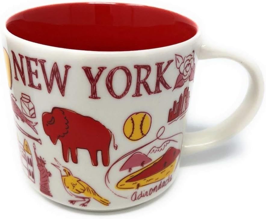 Starbucks Been There Series New York Knickerbocker State Ceramic Mug, 14 Oz Red | 928JSYLBR