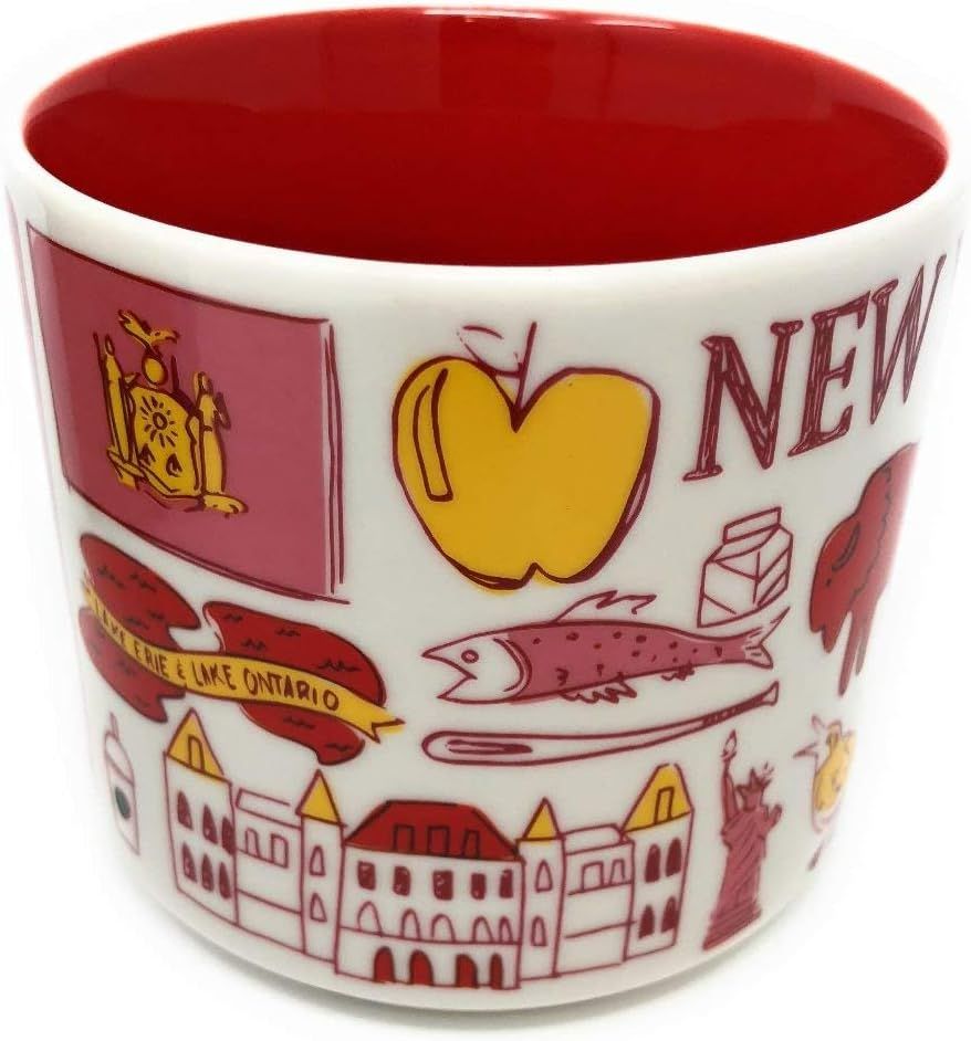 Starbucks Been There Series New York Knickerbocker State Ceramic Mug, 14 Oz Red | 928JSYLBR