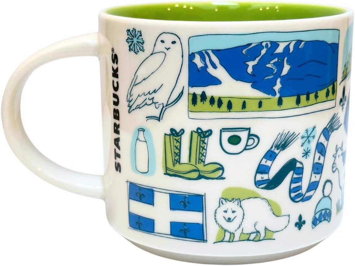 Starbucks Been There Series Quebec Ceramic Coffee Mug, 14 Oz Green | 257UHTEGW