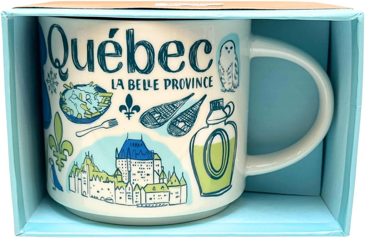 Starbucks Been There Series Quebec Ceramic Coffee Mug, 14 Oz Green | 257UHTEGW