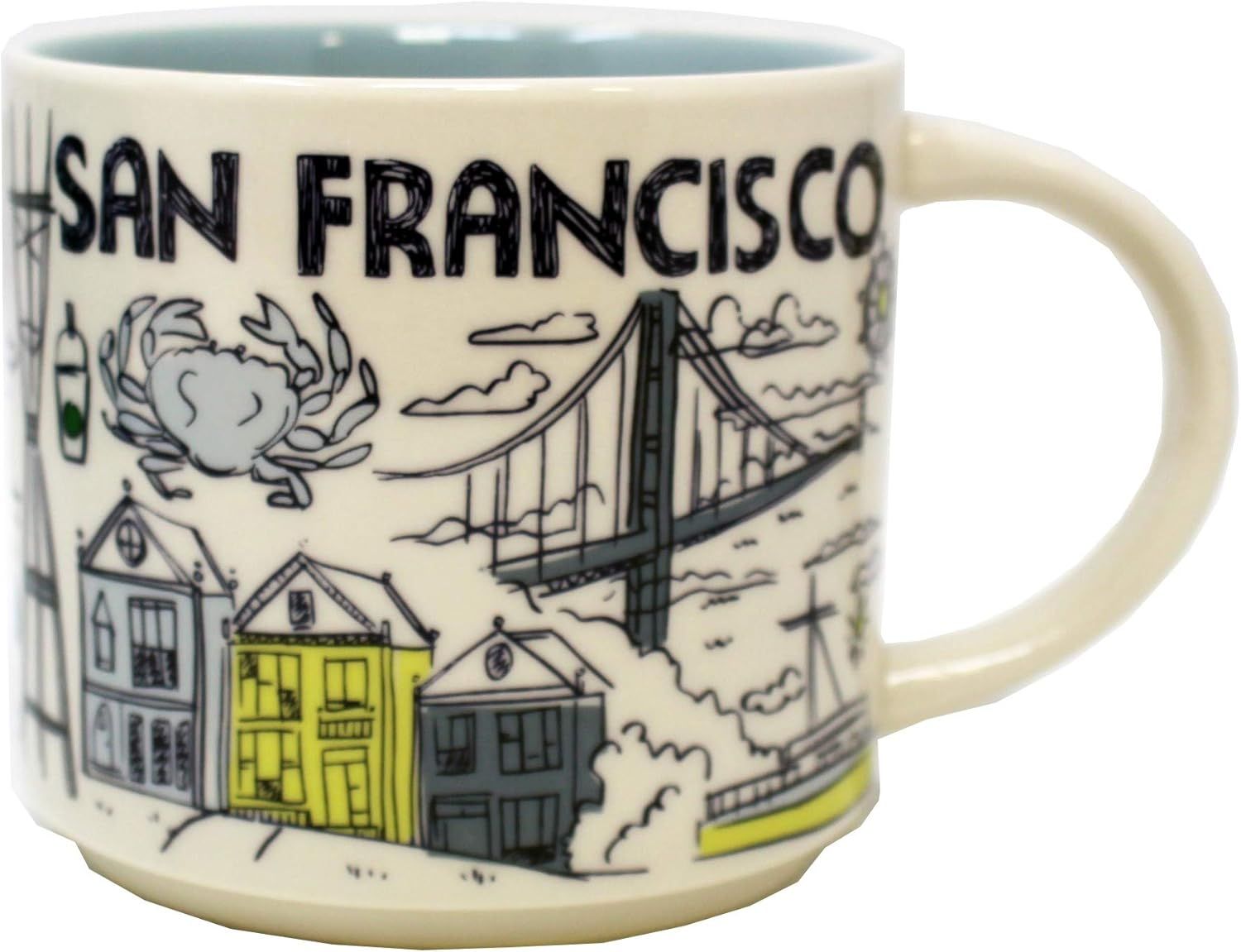 Starbucks Been There Series San Francisco,Ceramic Mug, 14 Oz Multicolor | 736INWSTG