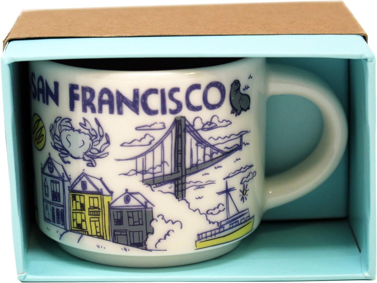 Starbucks Been There Series San Fransisco Ceramic Demitasse Ornament Mug, 2 Oz Coffee | 971XYJUZM