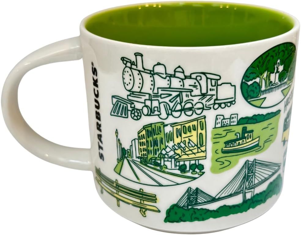 Starbucks Been There Series Savannah Ceramic Coffee Mug, 14 Oz White | 742OZDGVQ