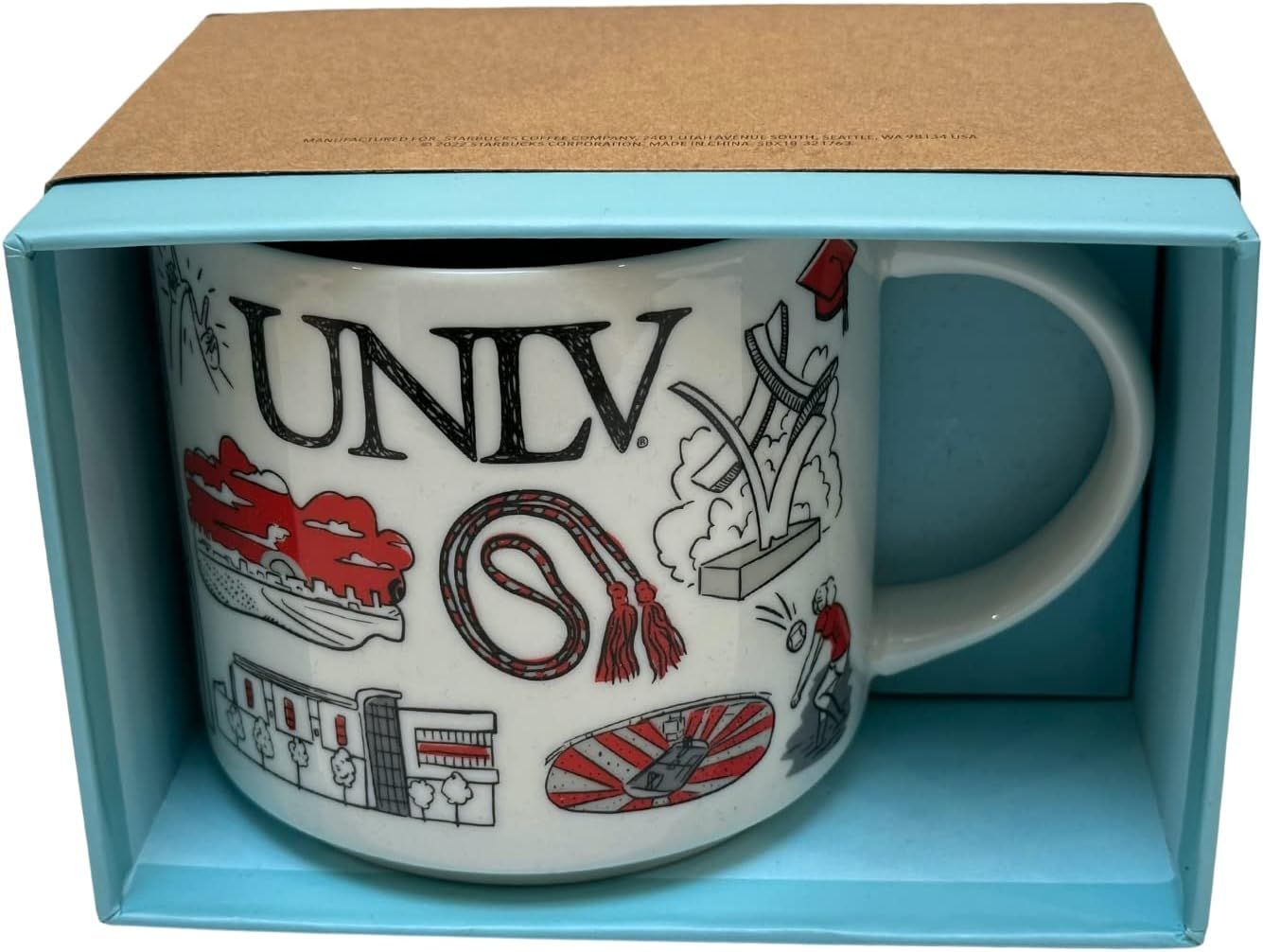 Starbucks Been There Series University Of Nevada, Las Vegas Ceramic Coffee Mug,14 Oz Coffee | 876HJVSCQ