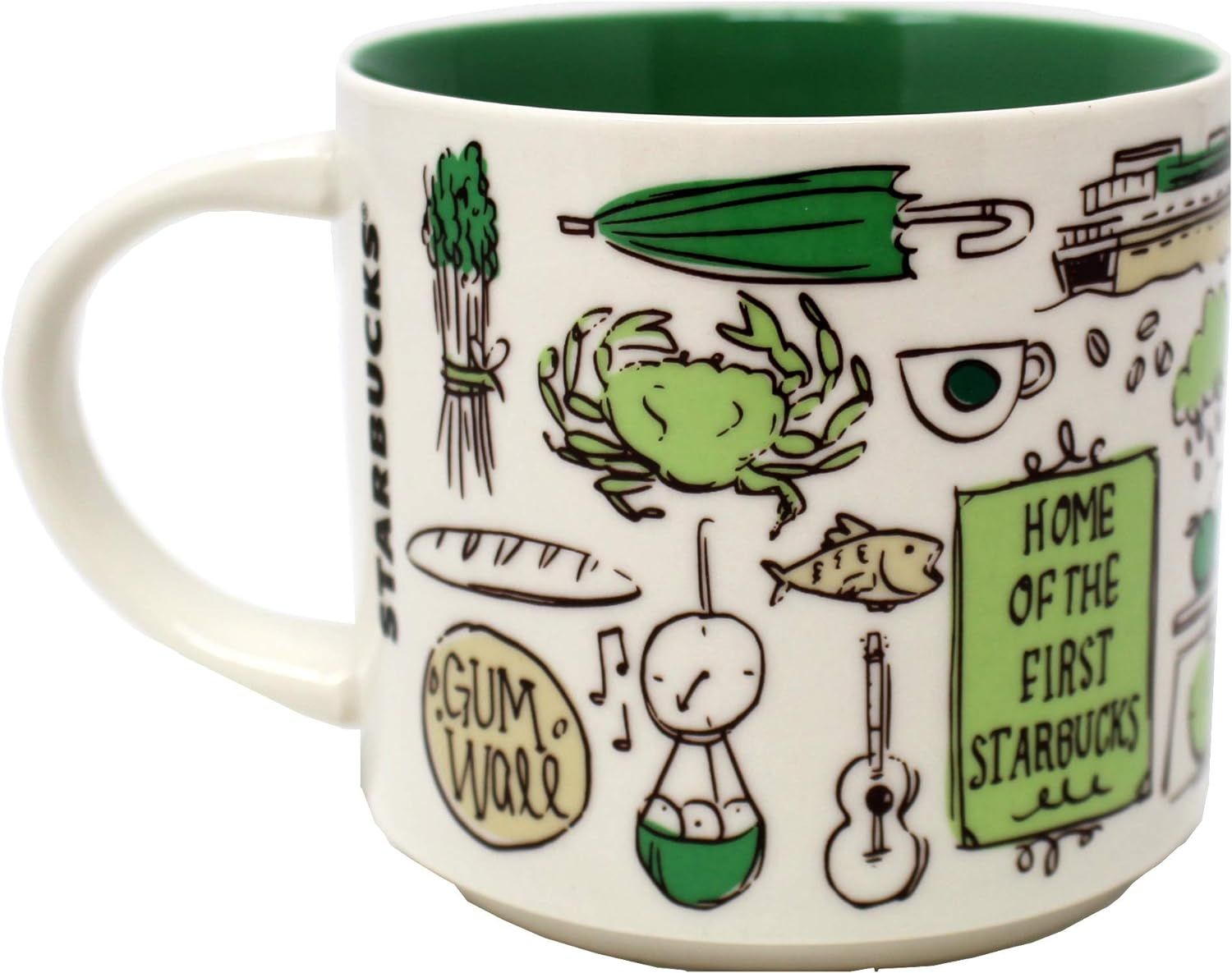 Starbucks Been There Series - Pike Place Market Mug, 14 Fl Oz Green | 926VZXLDH