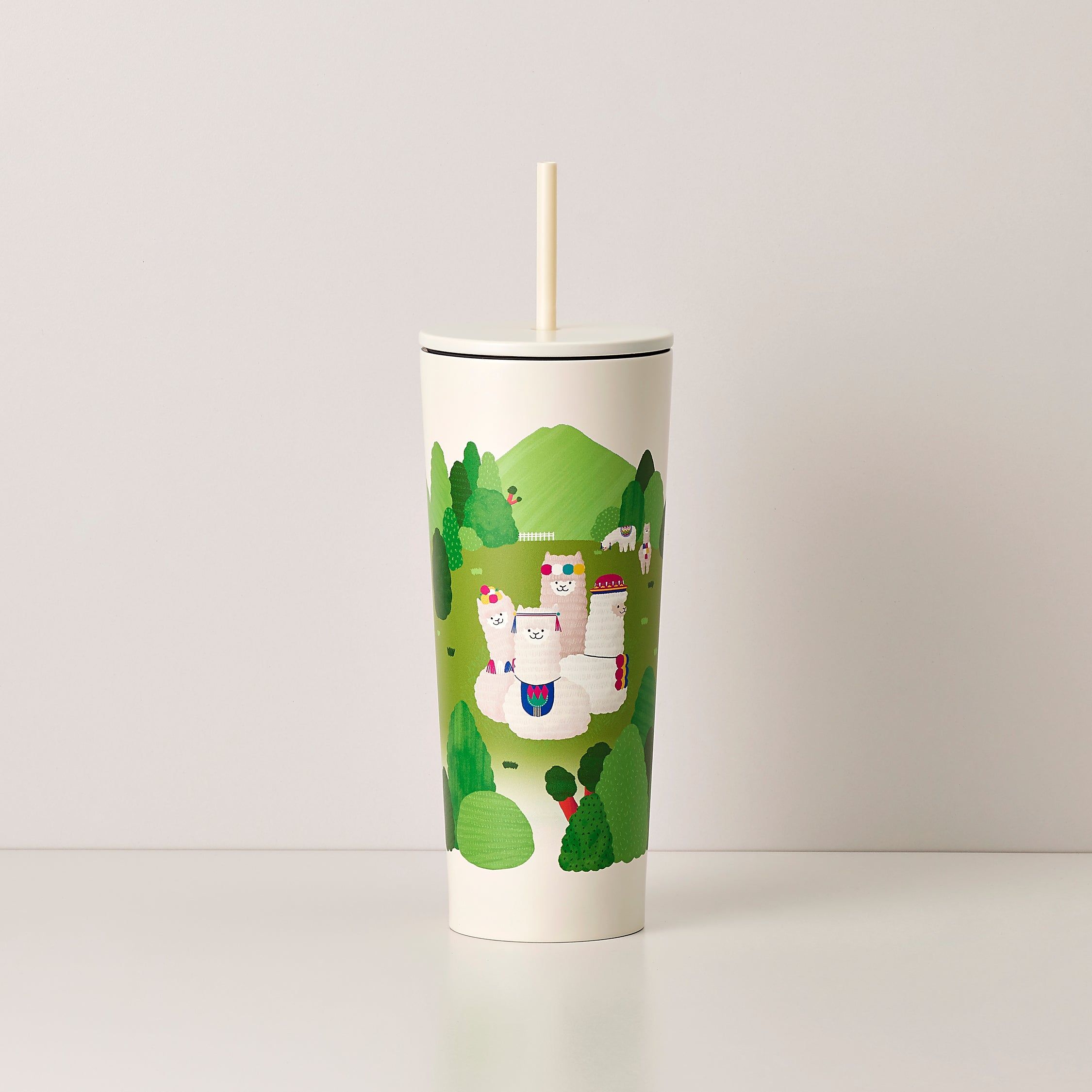 Starbucks Bohemian Alpacas Gathering 24oz Cold Cup Multicolor | 946OWVDZX