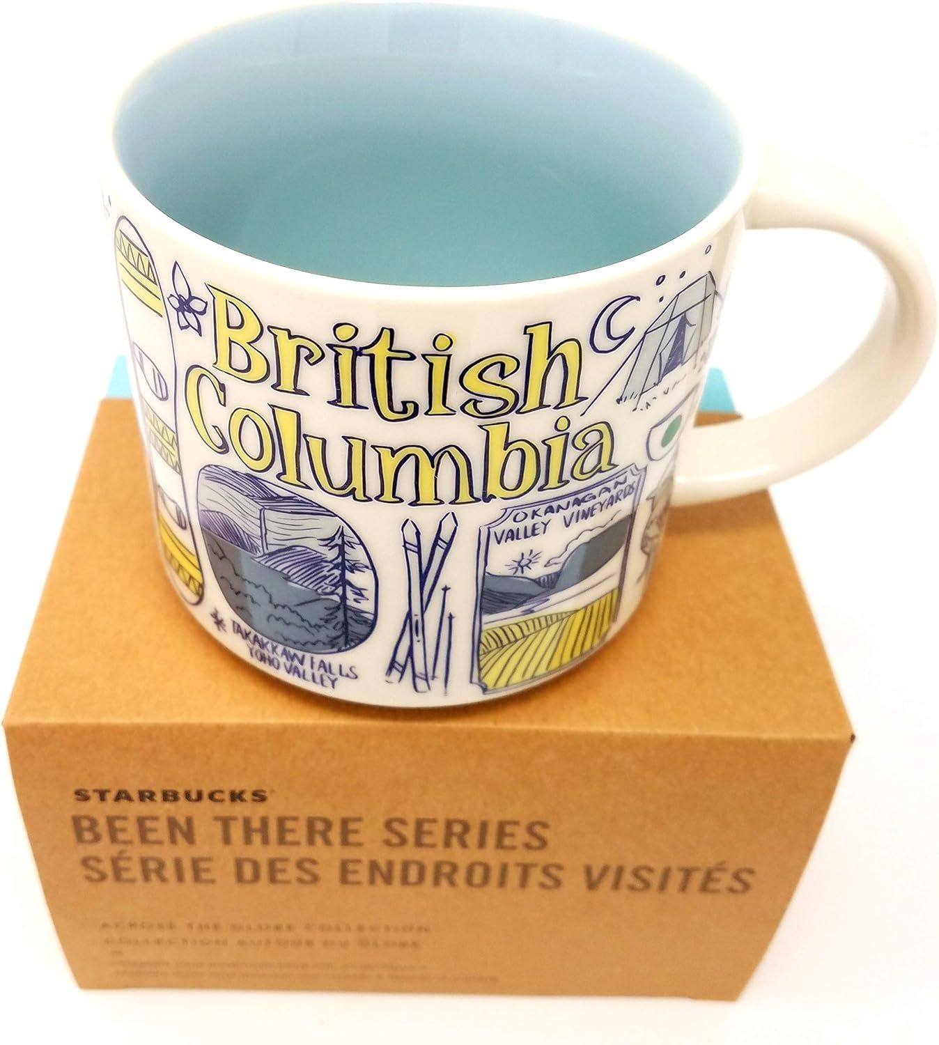 Starbucks British Columbia Been There Series Collection 14oz Mug Blue | 145GDNOBZ